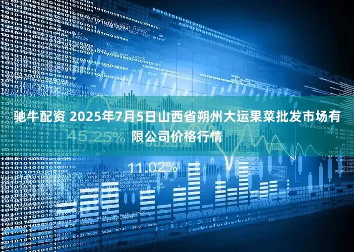 驰牛配资 2025年7月5日山西省朔州大运果菜批发市场有限公司价格行情